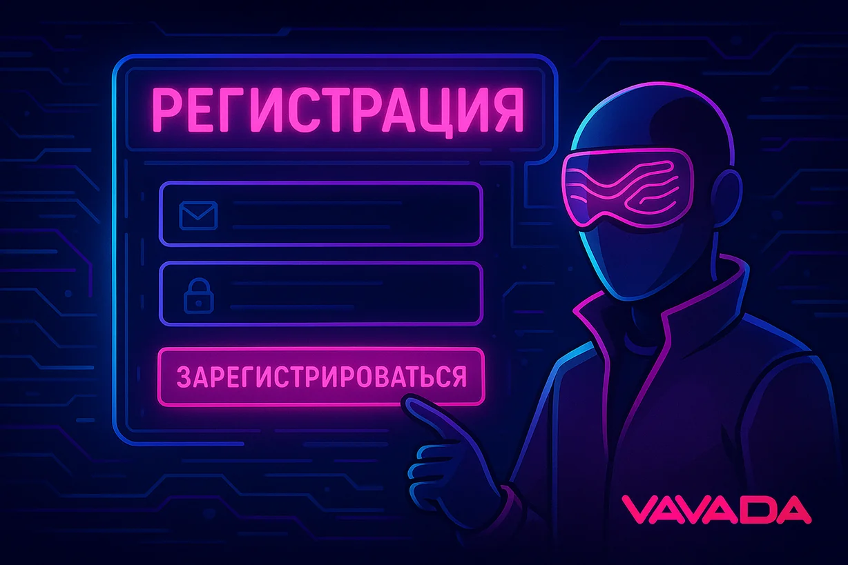 Регистрация в казино Вавада